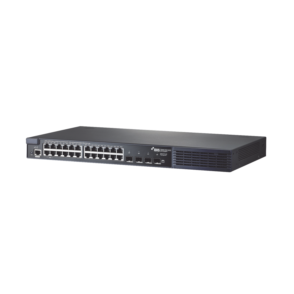 IDIS DH2328PFUS DirectIP Gigabit  PoE Switch 802.3af/at  24