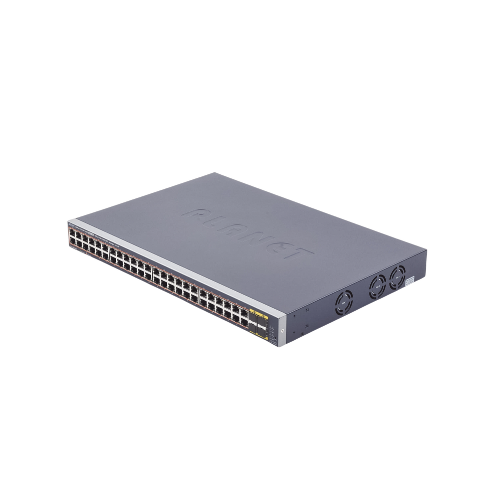 PLANET GS421048P4S 48-Port 10/100/1000T 802.3at PoE  4-Port