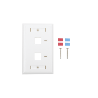 LINKEDPRO BY EPCOM LPFP22 Face Plate 2-Port Output with Spac