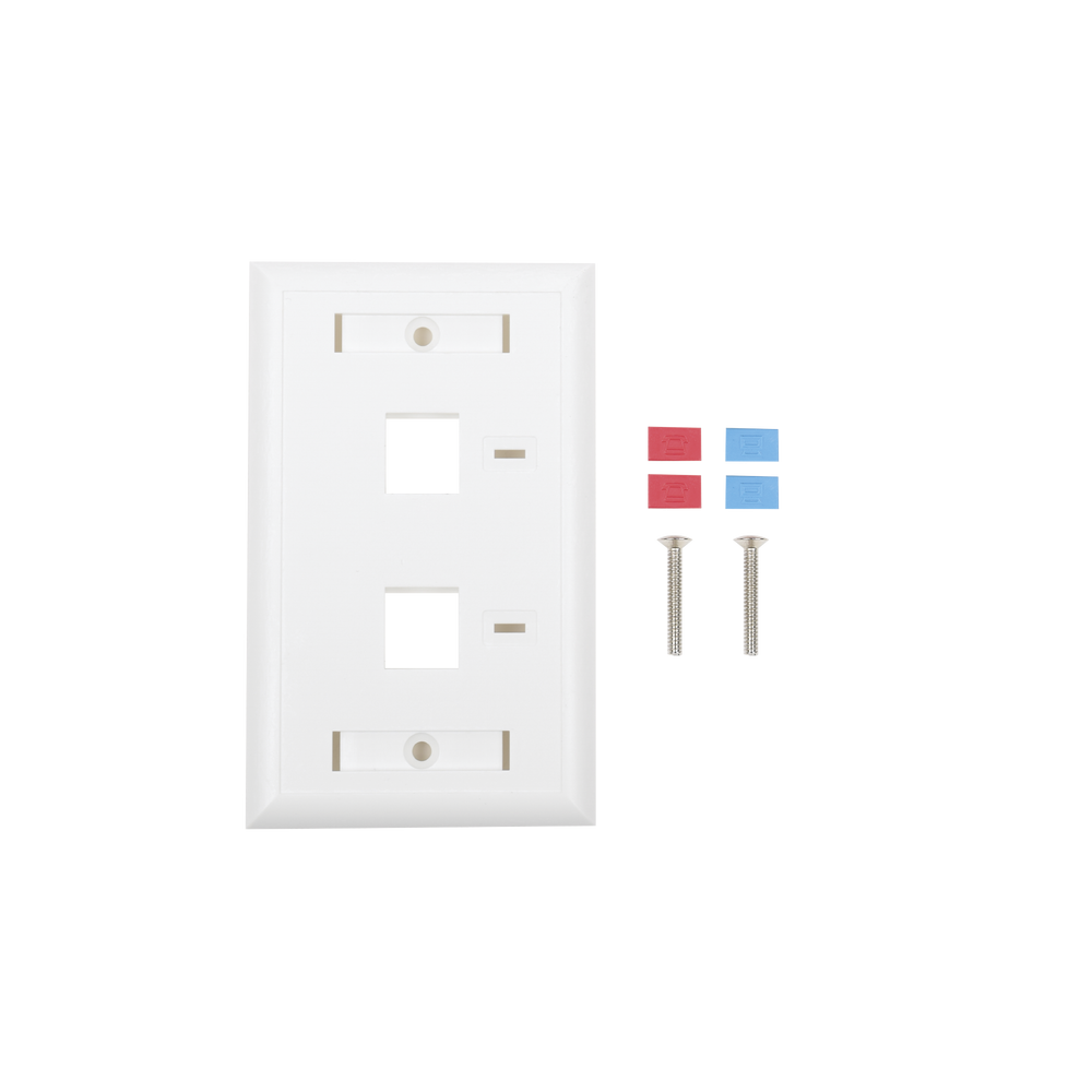 LINKEDPRO BY EPCOM LPFP22 Face Plate 2-Port Output with Spac