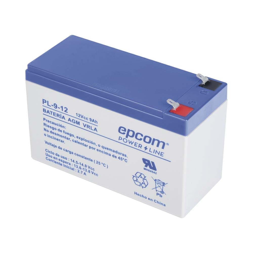 EPCOM POWERLINE PL912 Backup battery / 12 V 9 Ah / UL / AGM-