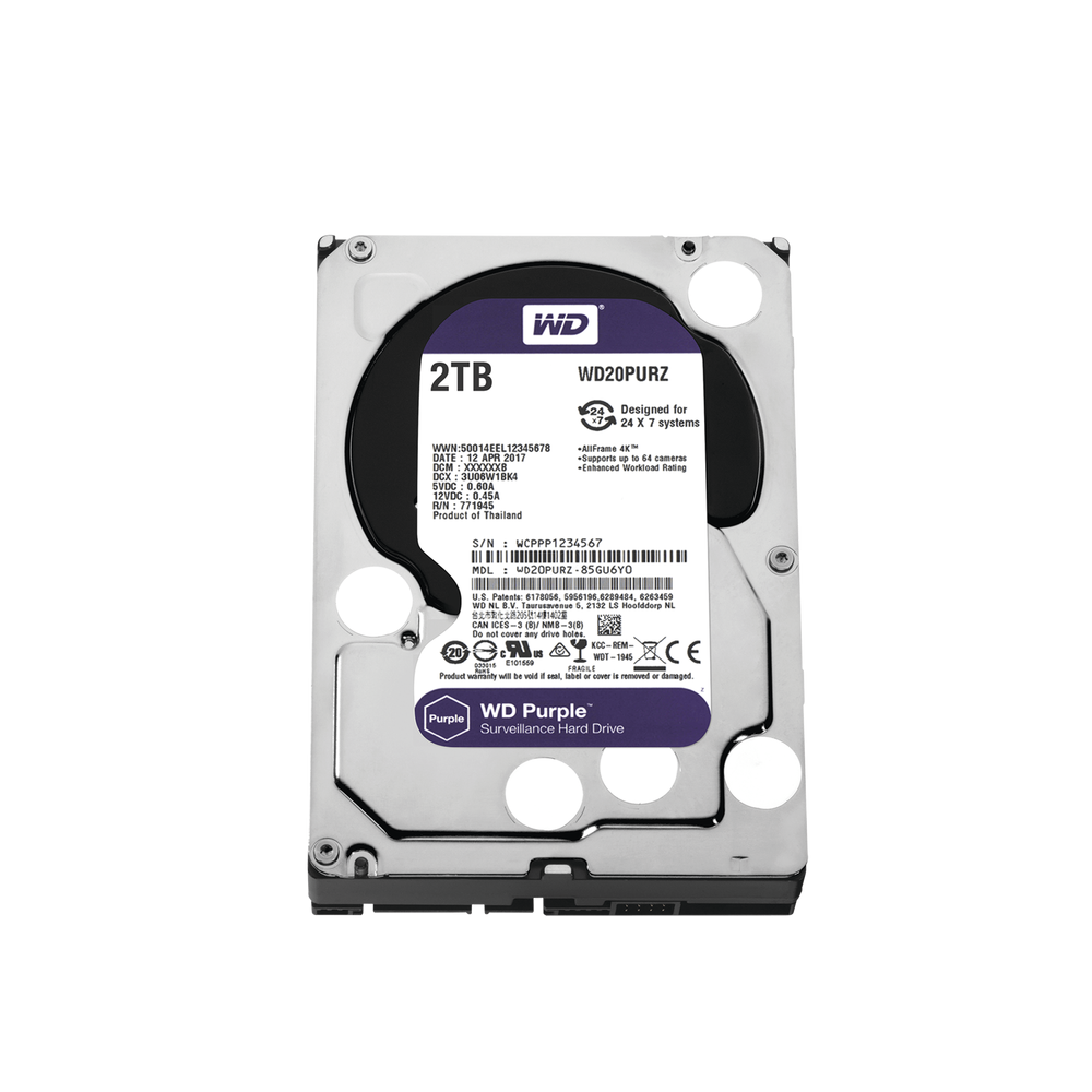 Western Digital (WD) WD20PURZ WD HDD 2TB Optimized for Video