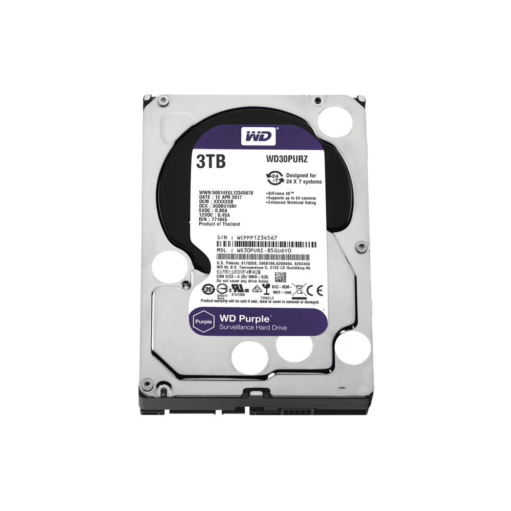 Western Digital (WD) WD30PURZ WD HDD 3TB Optimized for Video