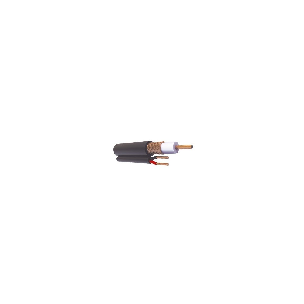 VIAKON RG59VCCA1000 Siamese Coaxial Cable CCA AWG 20 (1000 f