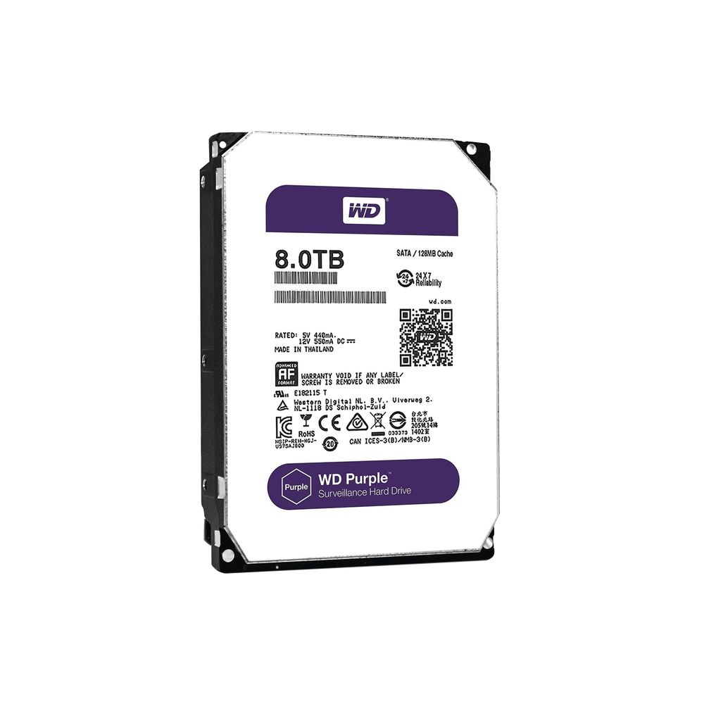 Western Digital (WD) WD81PURZ WD HDD 8TB / Optimized for Vid