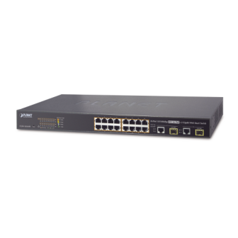 PLANET FGSW1816HPS 16-port 10/100TX PoE 802.3at  2-port Giga