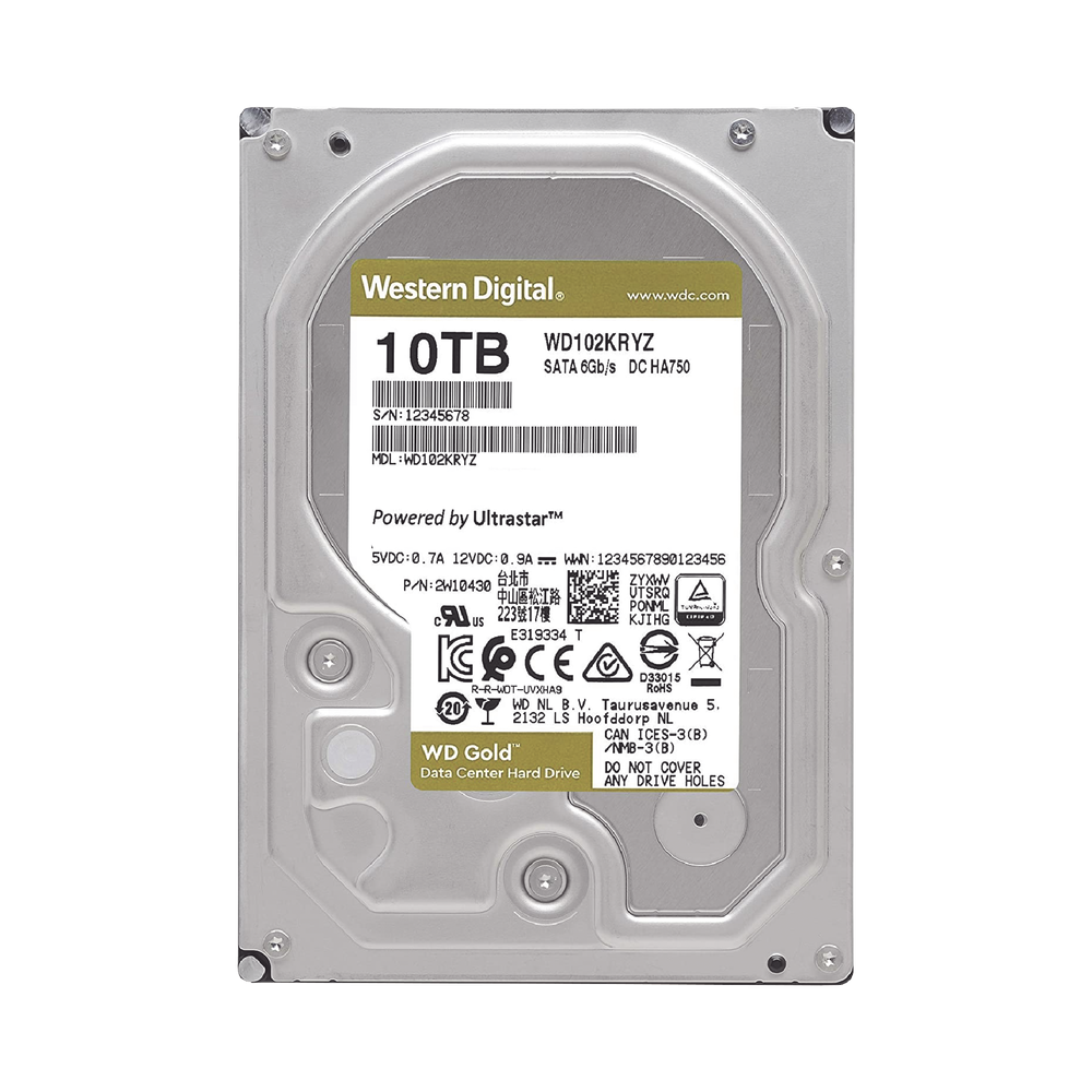 Western Digital (WD) WD102KRYZ WD GOLD 10TB DATACENTER HDD C