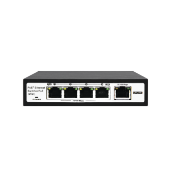 EPCOM TITANIUM ET1004EPE PoE Switch / 100 Meters PoE / 4 por