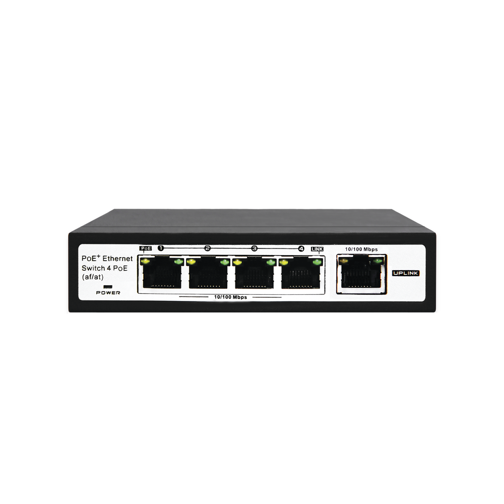 EPCOM TITANIUM ET1004EPE PoE Switch / 100 Meters PoE / 4 por