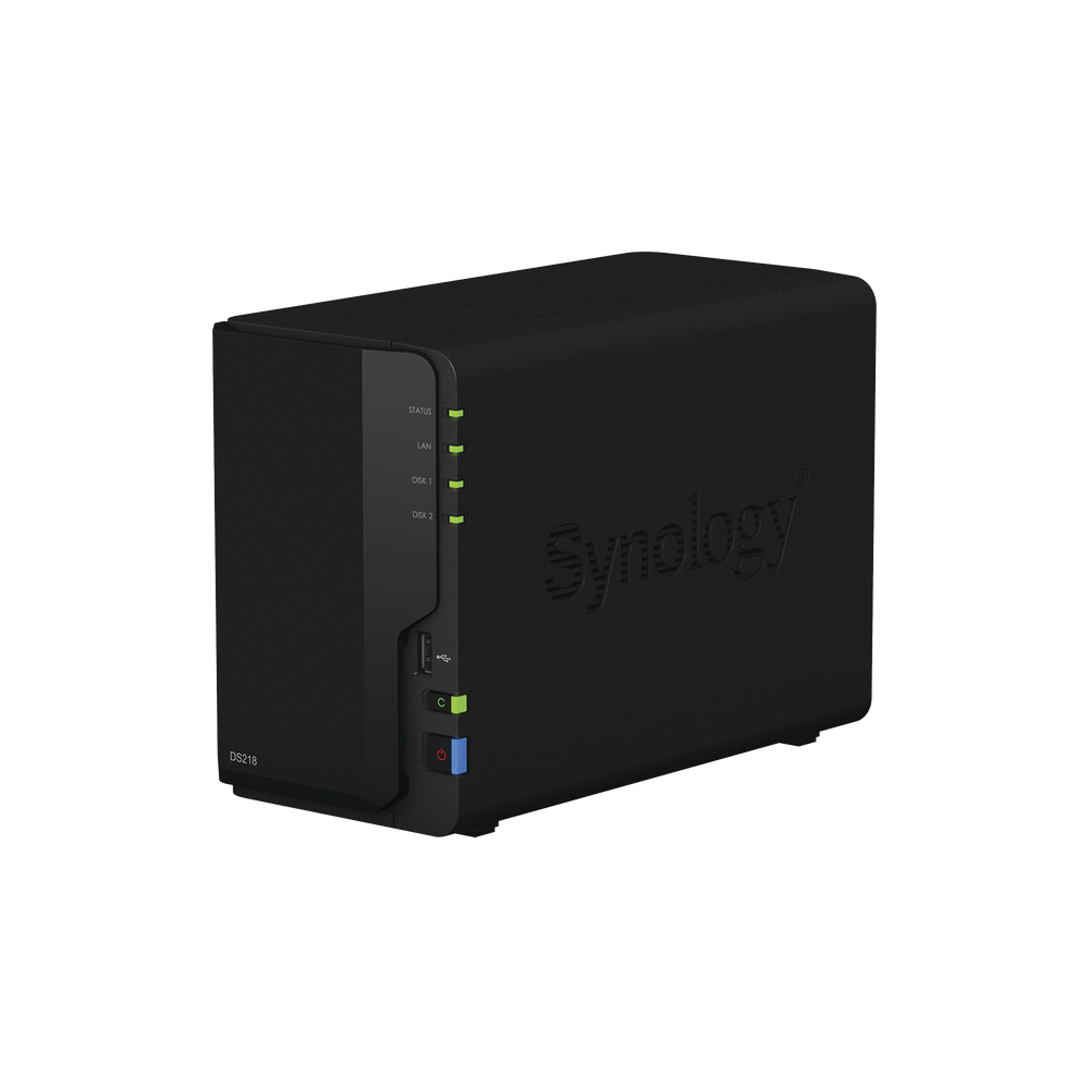 SYNOLOGY DS218 Desktop NAS Server 2-bay (Up to 12TB per HDD)