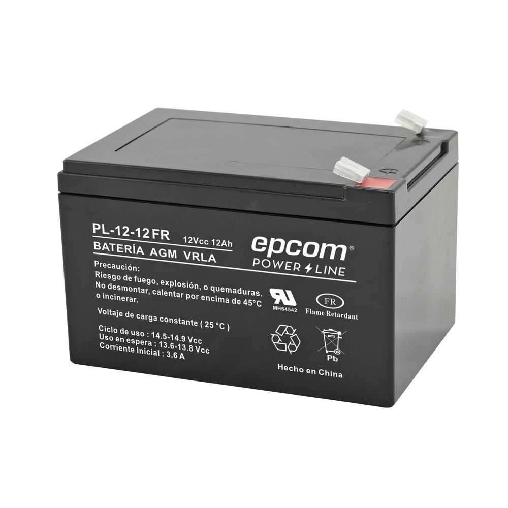 EPCOM POWERLINE PL1212FR Backup battery / 12 V 12 Ah / UL /