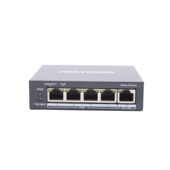 HIKVISION DS3E0505PEM Gigabit PoE Switch / Unmanaged / 4 Por