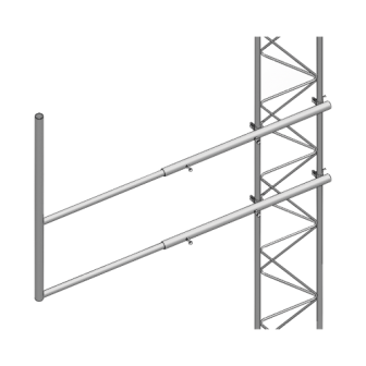 SYSCOM TOWERS SBL45G Arm Type  F  for STZ-45G Sections Hot-d