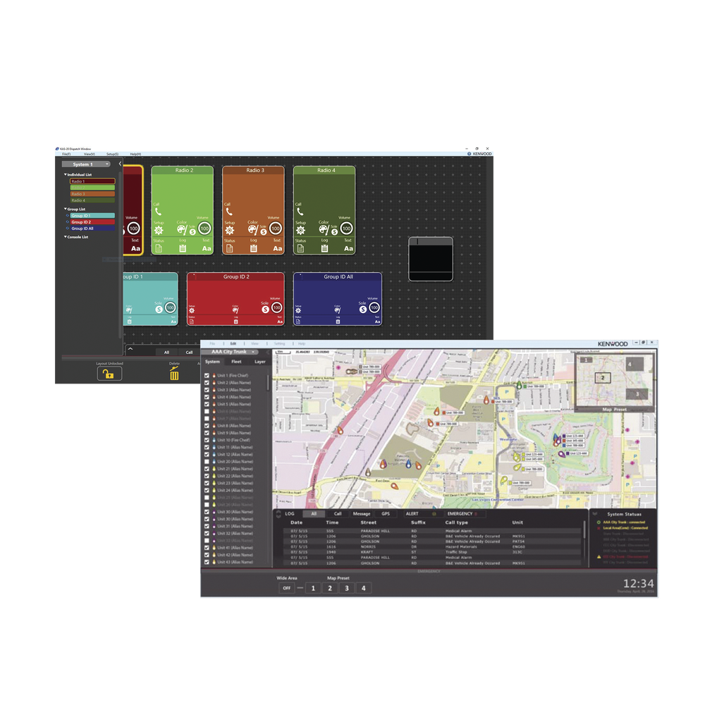 KENWOOD KAS20KIT AVL & DISPATCH SOFTWARE STANDALONE & MULTI-