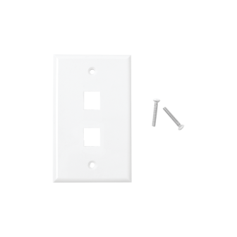 LINKEDPRO BY EPCOM LPFP17 Faceplate 2-Port - White