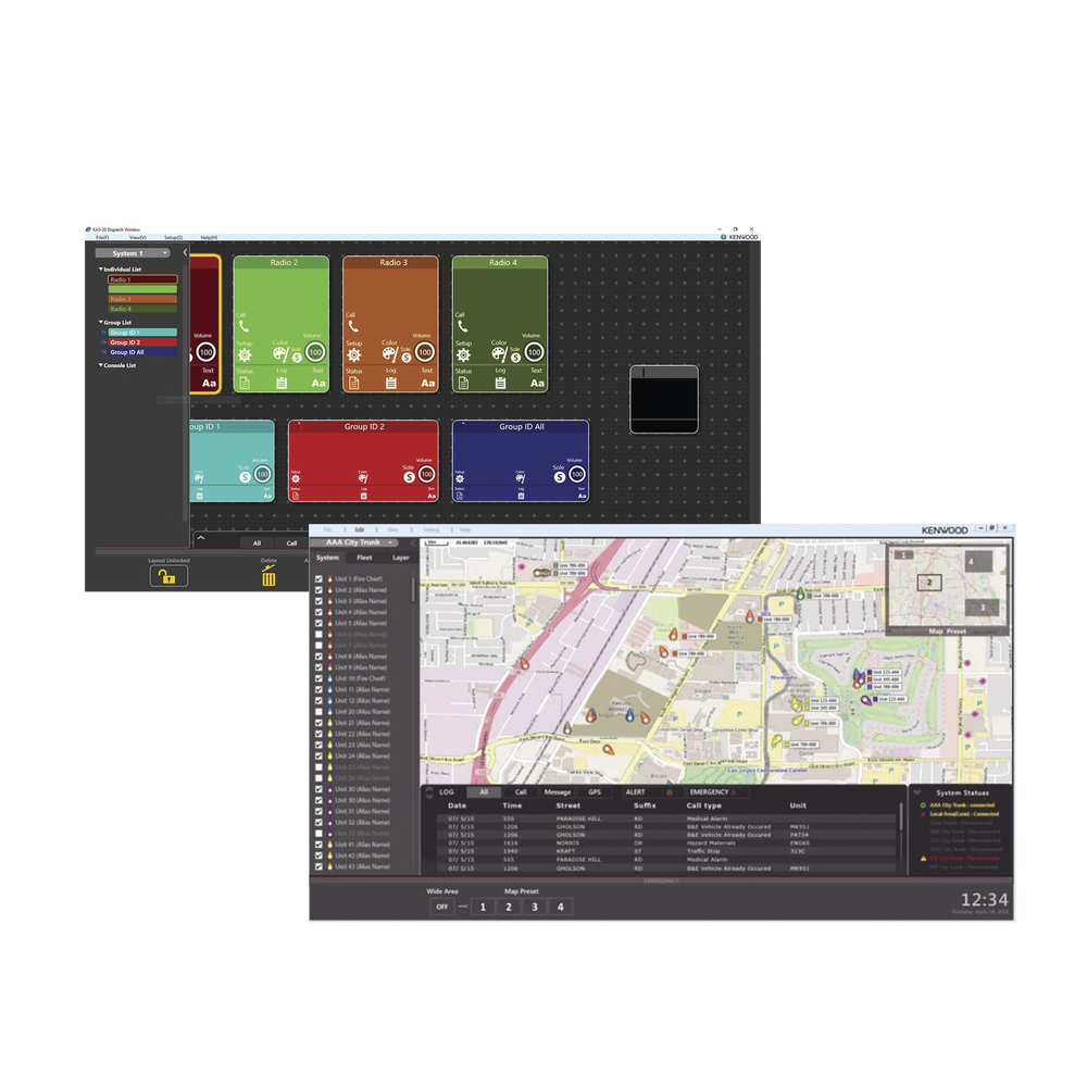 KENWOOD KAS20K AVL & DISPATCH SOFTWARE STANDALONE & MULTI-CL