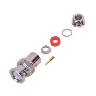 RF INDUSTRIES LTD RFB11002 BNC Male Connector to clamp on RG