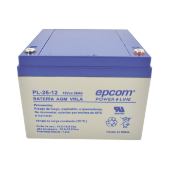 EPCOM POWERLINE PL2612 Backup battery / 12 V 26 Ah / UL / AG