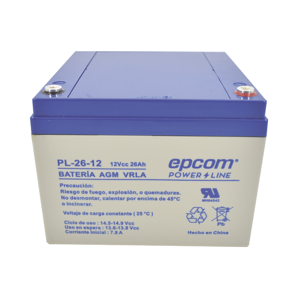 EPCOM POWERLINE PL2612 Backup battery / 12 V 26 Ah / UL / AG