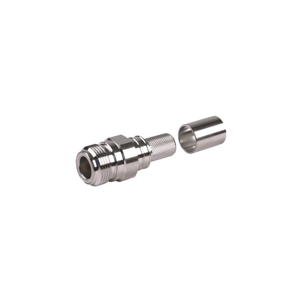 Times Microwave EZ400NFX N Female Crimp Connector Non-Solder