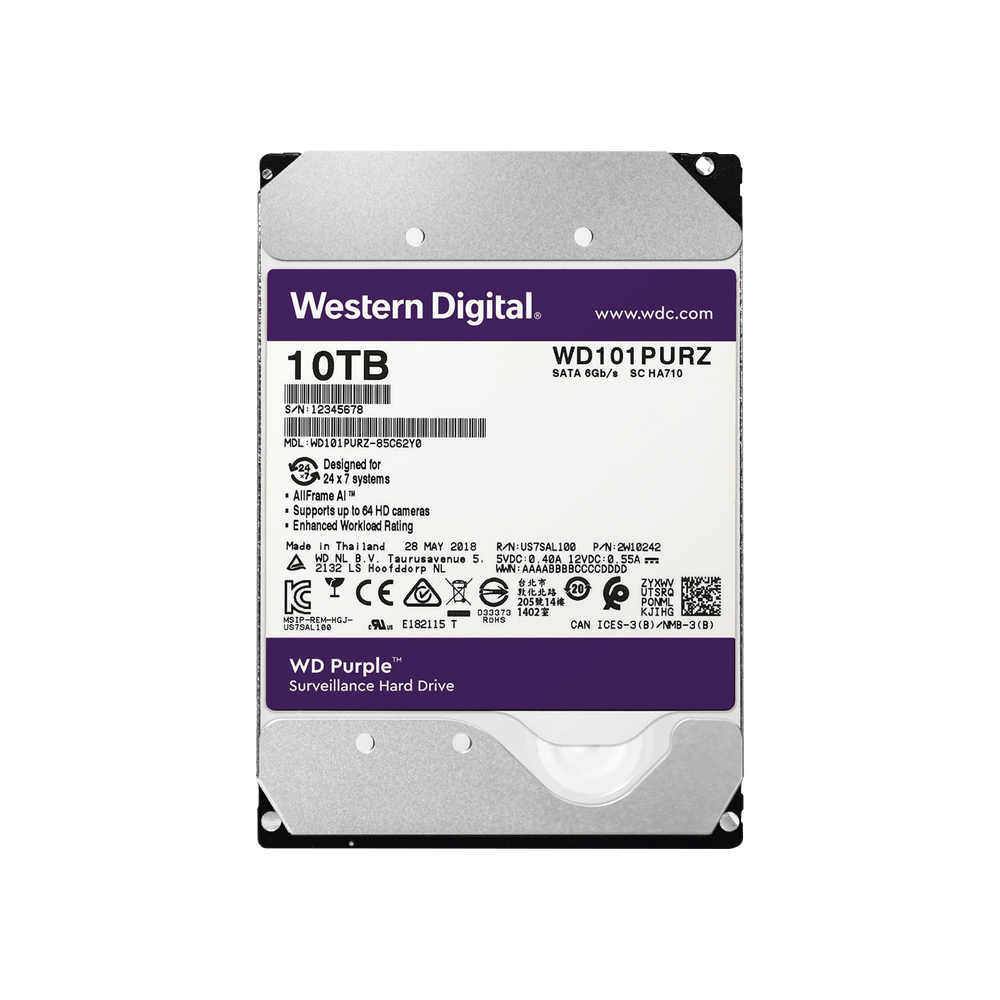 Western Digital (WD) WD101PURZ WD HDD 10TB / 7200RPM / Optim