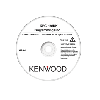 KENWOOD KPG118DK Programming Software fo radios TK-2302/3302