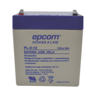 EPCOM POWERLINE PL512 Backup battery / 12 V 5 Ah / UL / AGM-