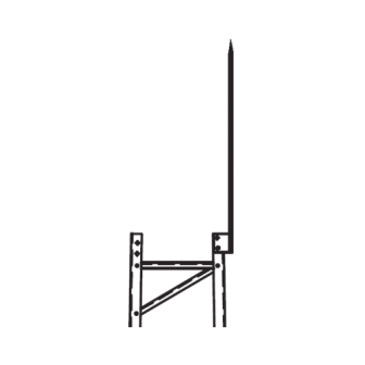 Trylon TRYTLR Solid lightning rod tip for TITAN tower struct