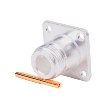 RF INDUSTRIES LTD RFN10211 Connector N Female Mount with 4 H