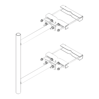 Trylon TRYSTLME2A 2 ft Stand-off with Universal Bracket Adju