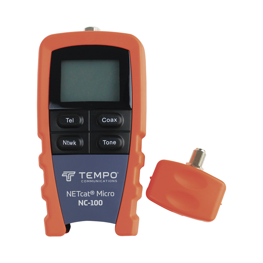 TEMPO NC100 NETcat Micro Wiring Tester for UTP STP and Coaxi