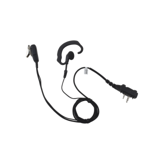 PRYME SPM330SEBF Ear hook lapel microphone with braided fibe