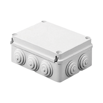 GEWISS GW44010 PVC Junction Box with 12 Inputs Screw-cap 380