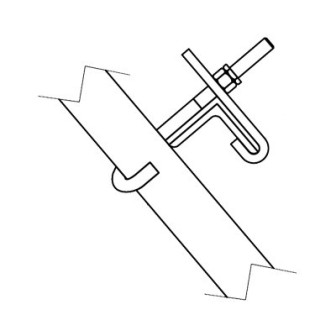 ROHN KY695 Fittings for Ladder Fixing and Cable Guide SSV To