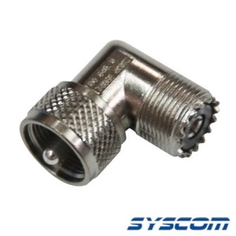 Syscom 523831AP Amphenol Connector UHF Male-Female Right Ang