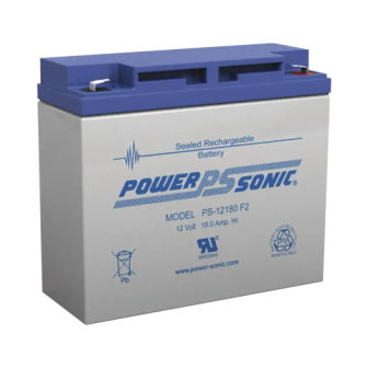 POWER SONIC PS12180F2 Battery 12V 18AH / Ideal for Fire Dete