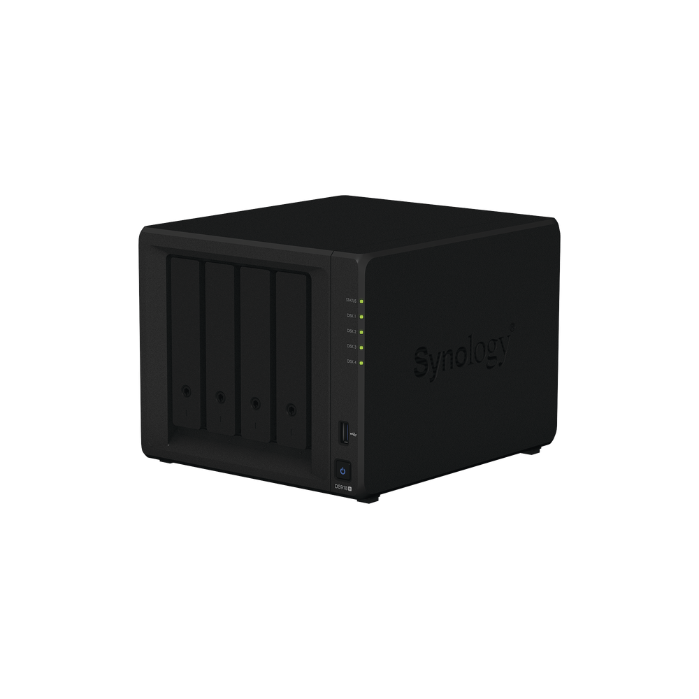 SYNOLOGY DS918PLUS 4 Bays NAS Server / Up to 9 HDD of 12TB /