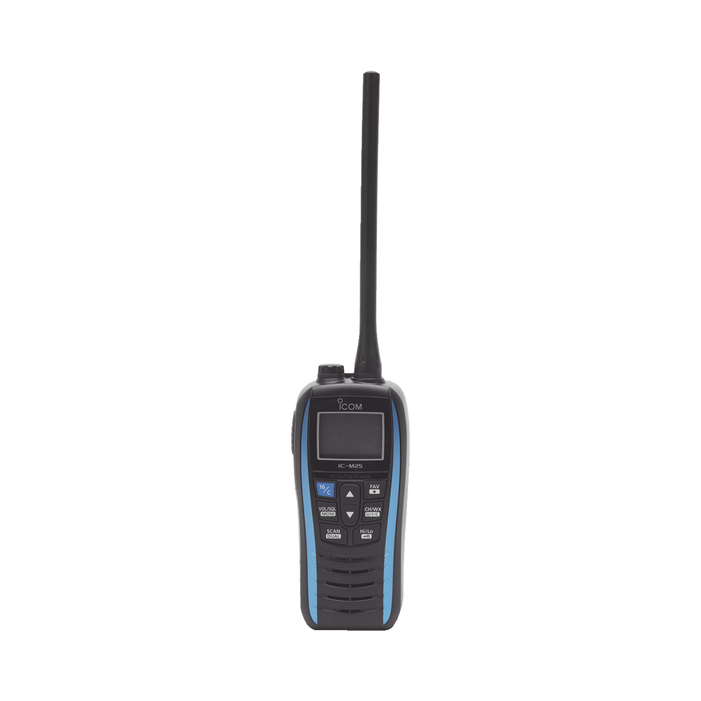 ICOM M25BLUE51USA 5W Floating Marine VHF Handheld Marine Blu