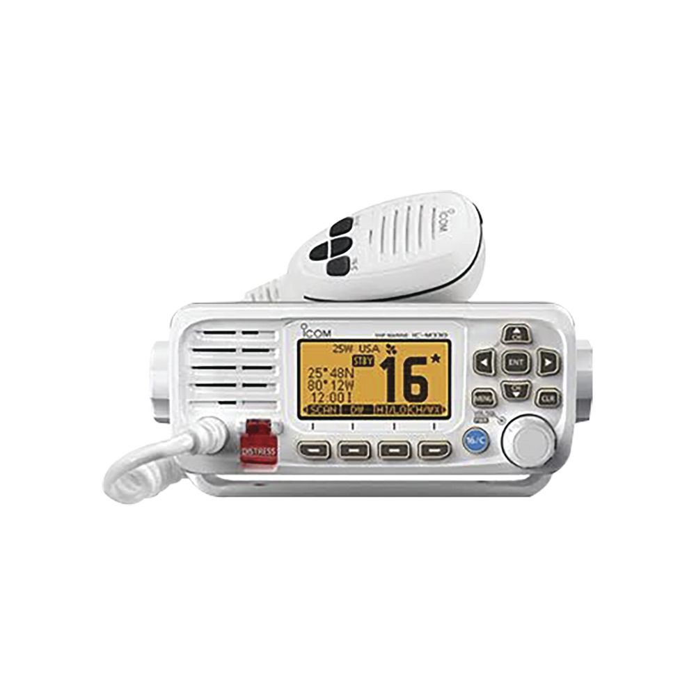 ICOM M330WHITE Marine Transceiver Top Performance Ultra Comp