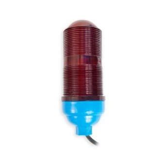 SYSCOM TOWERS SLOP5 Red Beacon in Polycarbonate Finish Repla