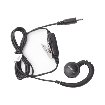 KENWOOD KHS34 C-Ring Earpiece with PTT and Microphone for Ke