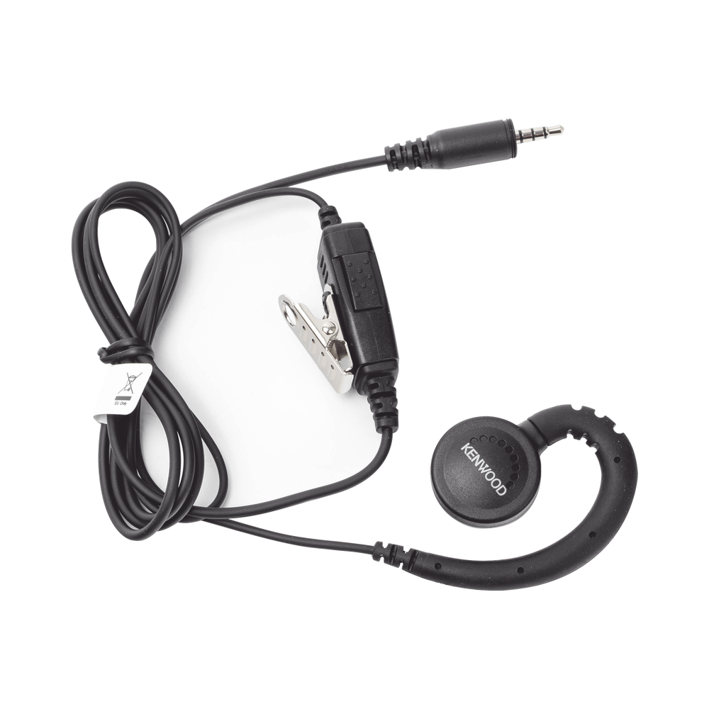 KENWOOD KHS34 C-Ring Earpiece with PTT and Microphone for Ke