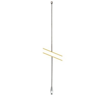 HUSTLER IC56 102 Inch Stainless Steel Antena Whip