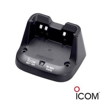 ICOM BC191 Desktop Rapid Charger for BP264 Batteries. Includ