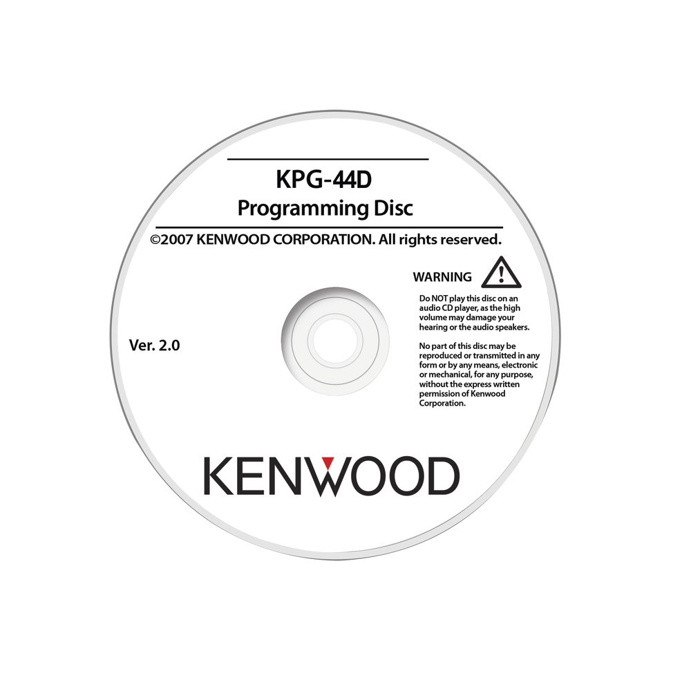 KENWOOD KPG44D Programming Software for KENWOOD Radios TK690