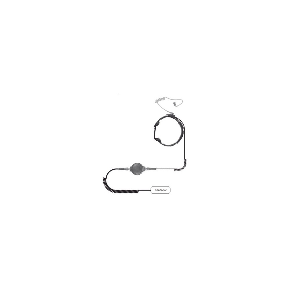 PRYME SPM1500ILS Throat microphone Heavy Duty w /ICOM ICF11/