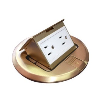 THORSMAN THMCPRB Round Power Floor Socket (2 Electrical Cont