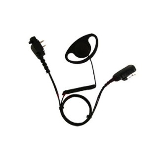 PRYME SPM1200ILS D-Ring Lapel Microphone with Earphone for I