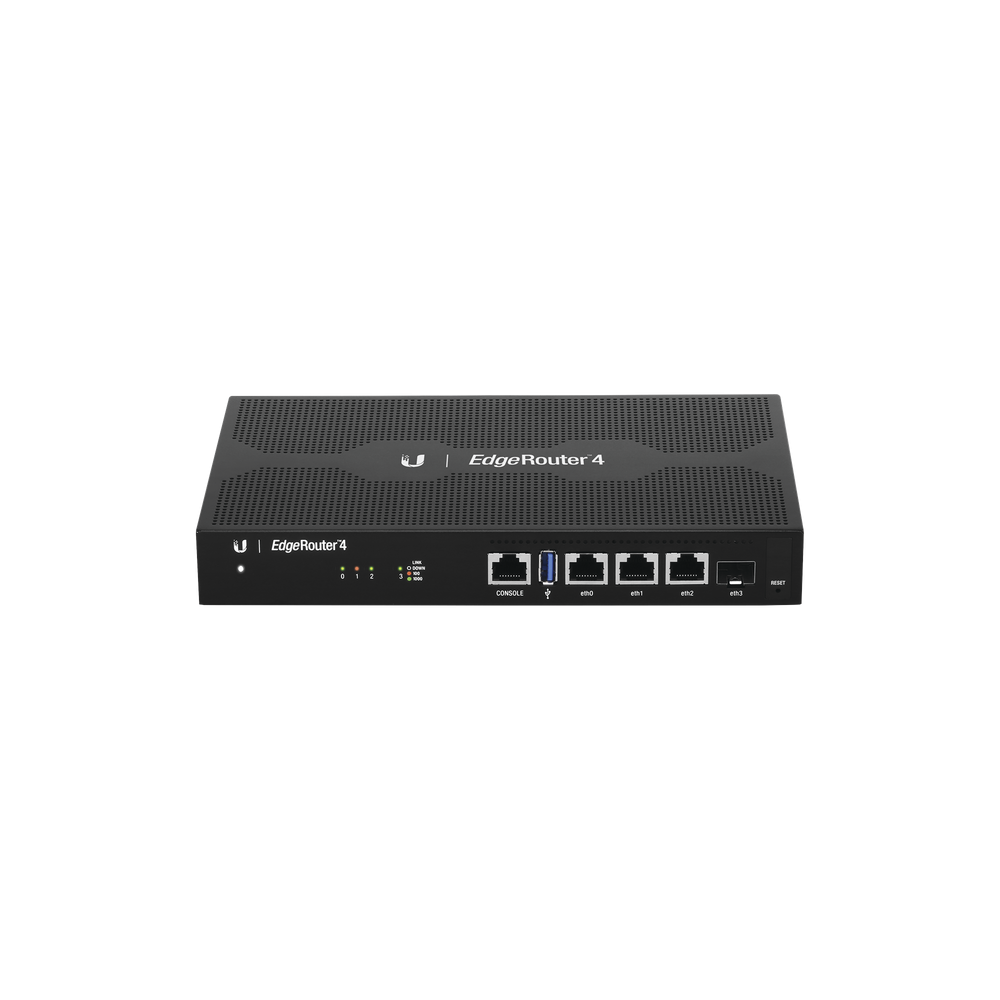 UBIQUITI NETWORKS ER4 EdgeRouter 4 3-Gigabit RJ45 Ports  1 x