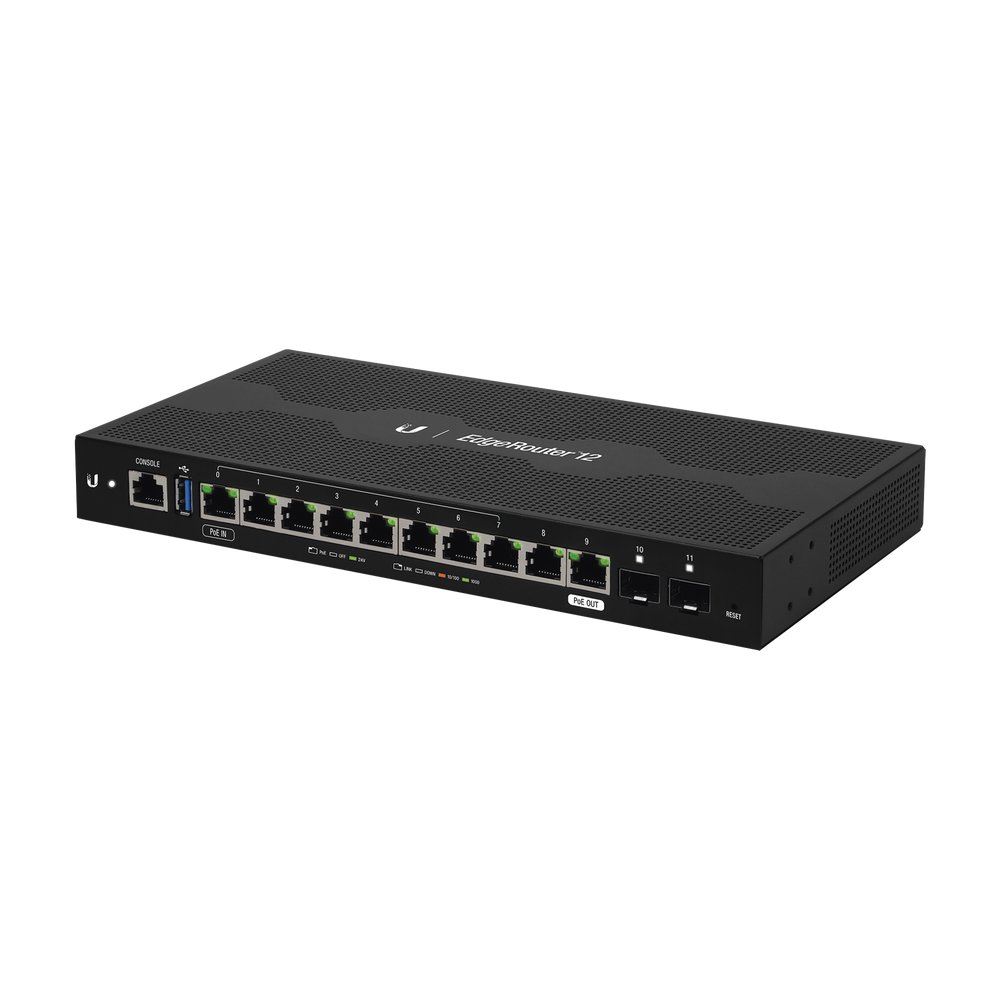 UBIQUITI NETWORKS ER12 EdgeRouter 12 10-Gigabit RJ45 Ports